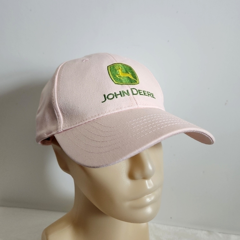 John Deere Soft Pink Baseball Hat Cap NWT